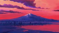 Landscape (Pink Sky Volcano)
